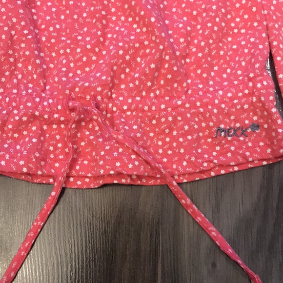 Mexx Coral Pink Peplum Top 7-8 - Picture 2 of 5